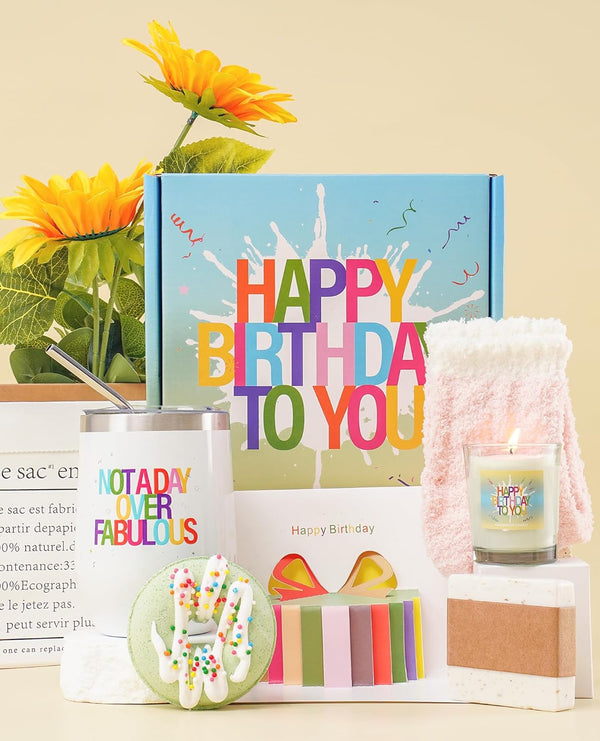 Happy Birthday Gift Basket for Women Who Have Everything